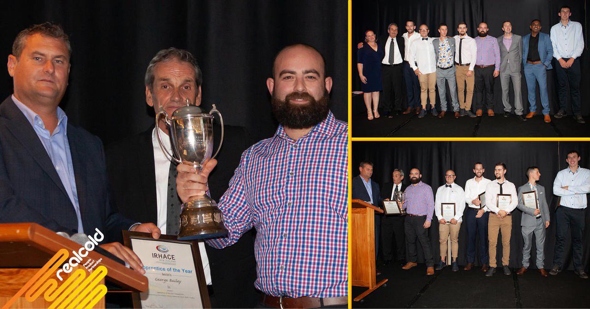 RealcoldNZ's tweet photo. 2019 HVAC&amp;R Industry Apprentice of the Year Competition (Wallie Askew Prize &amp; Trophy).
The results were announced at the formal dinner &amp; awards function on Fri 3 May.
Congratulations to all the finalists! 
A big thanks to Dave Nicholls &amp; #Realcold to make this event a success. https://t.co/Ys3jpWA2ct