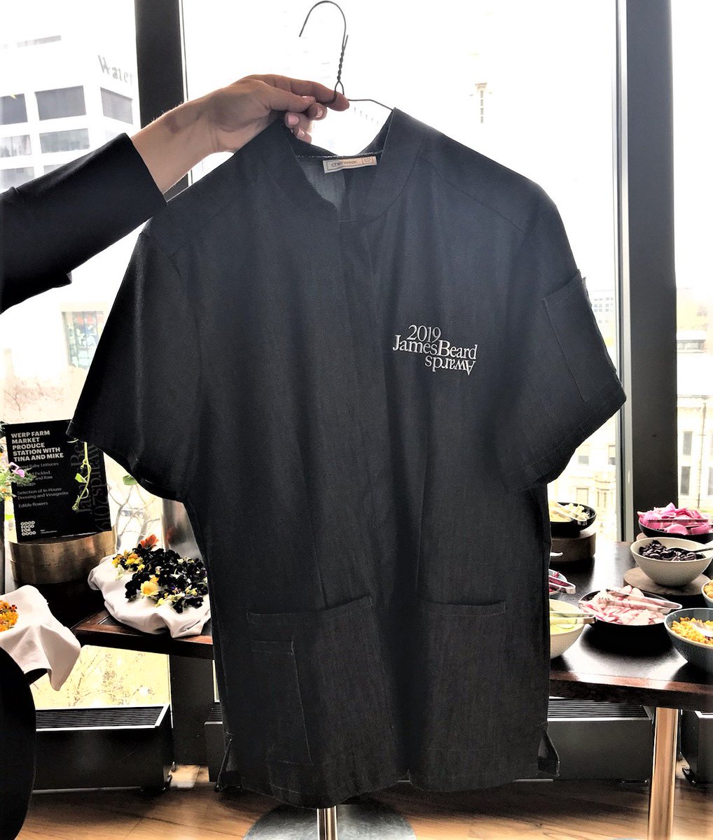 We kicked off our @BeardFoundation Awards day with the Chef Jacket Presentation at @NoMIChicago in commemoration of tonight’s awards! We’re looking forward to celebrating with everyone this evening! #JBFA