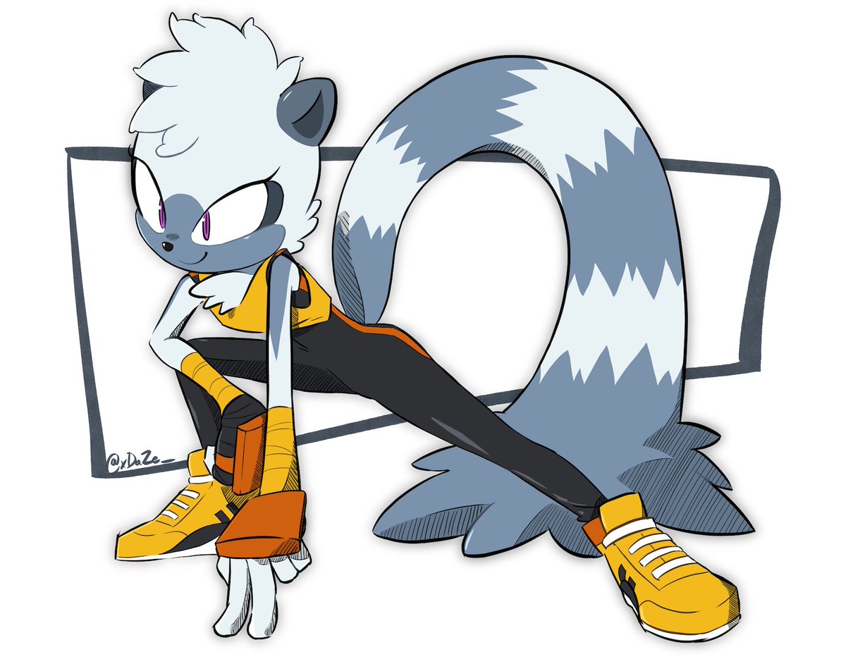 Daze on Twitter: "I drew Tangle the Lemur One of the only comic characters  that I want to see in the main series. @tyson_hesse came up with an awesome  design. #SonicTheHedgehog #Sonic #