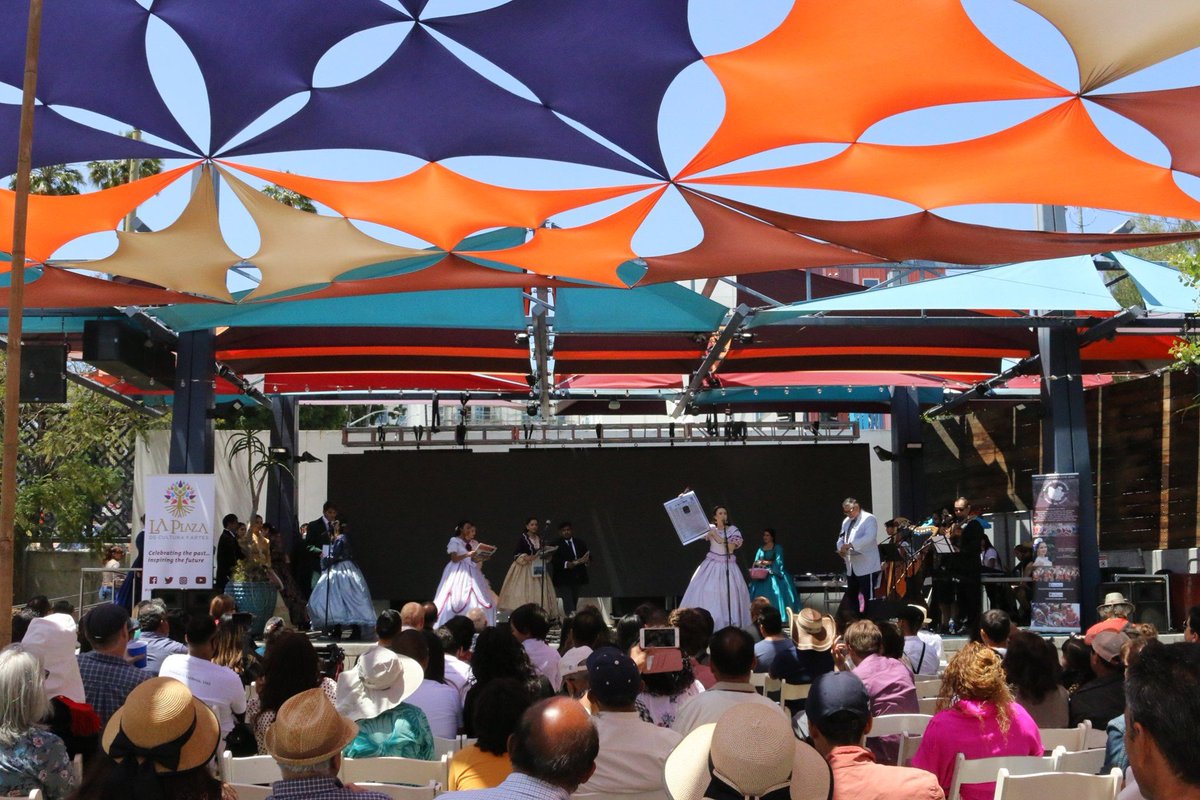 LAPlazaLA's tweet photo. Thanks to all who enjoyed "The Real #Cincoe Mayo" presentation at @LAPlazaLA with @DavidHayesBauti, Ballet Folklorico Flor de Mexico, Santa Monica College Global Motion Dance Co., and Conjunto Tenocelomeh. #OurHistory https://t.co/WN9BIGhwpW