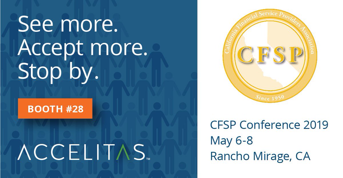 Accelitas's tweet image. Excited to attend the CFSP Conference! Want to identify more customers? Book now: hubs.ly/H0hLBSt0 #fintech #lending