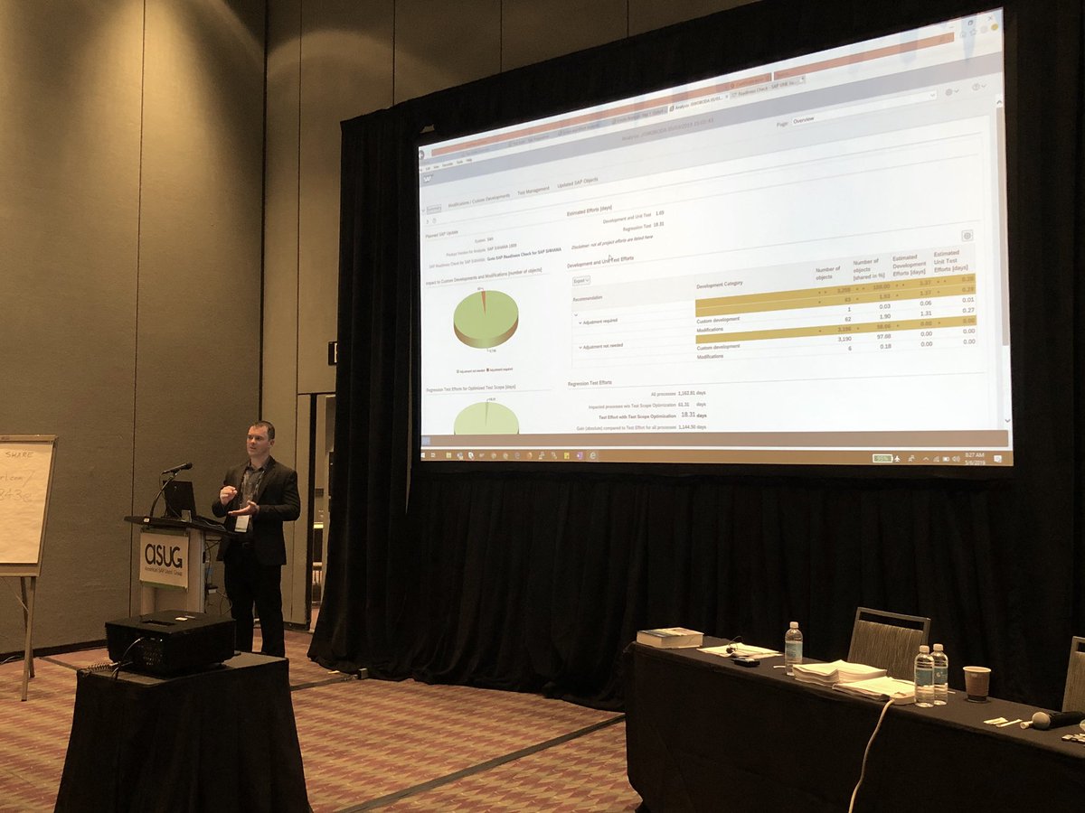 solmanguru's tweet photo. Absolutely grateful for the opportunity to share knowledge and customer stories with @SAP customers at the @ASUG365 @SAPPHIRENOW Solution Manager precon with @JohnKrakowski @SteuerTim and @EvanStoddardSAP @NIMBLnews https://t.co/1NcVclwnWe