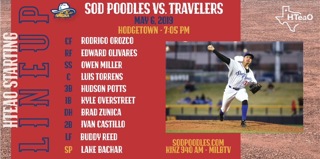 Tonight’s HTEAO Lineup! Visit us at HODGETOWN at 7:05 for Hometown Hero Monday presented by Bell! 50% off tickets for First Responders & Military with active ID #SodPoodles