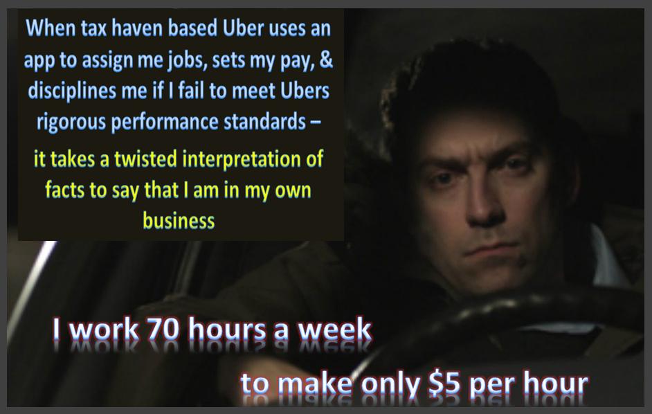 djt1940's tweet photo. @triketora A pernicious biz built on #wagetheft #exploitation #avoidance &amp; #discrimination.
The wrong people are now reaping the benefits of their socially reprehensible behaviour
#uber
#Lyft https://t.co/NrKn2H4l5m