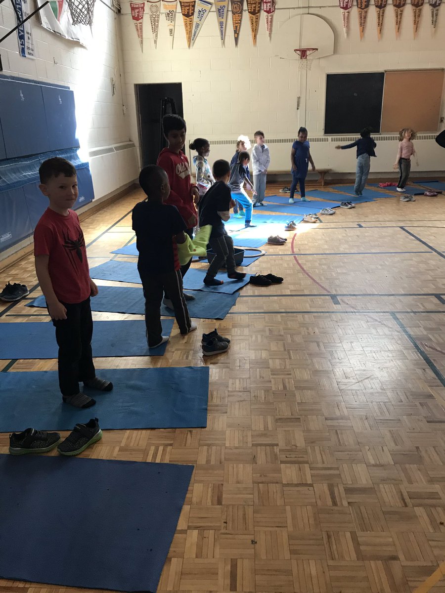 MrJ_TDSB's tweet photo. Day 1 of #WEAREMILLER #WELLNESSWEEK @WGMillerSchool. Ss participating in yoga and #aussiex with @XMovement_ . @tdsb @LC3_TDSB @TDSB_MHWB https://t.co/YLf4LXyzCb