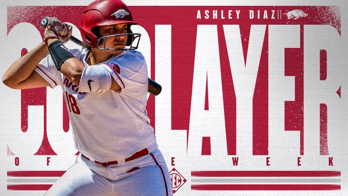 doriancraft's tweet photo. .@RazorbackSB @18stormy and @ashhlaayy___ collect #SECSB weekly honors.
MORE: https://t.co/8RX1LYwUdf
@THV11 #WPS #TusksOut
📸 @SEC https://t.co/Pc8pQgymFZ