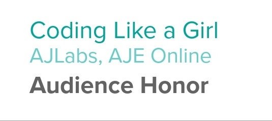 CodingLikeGirl's tweet image. @shortyawards was released!
We are honored to be the choice of the people. Is the people the reason why we created #codinglikeagirl
Thanks, the game has only getting started
#WomenInTech #TheFutureIsNOW #ShortyAwards