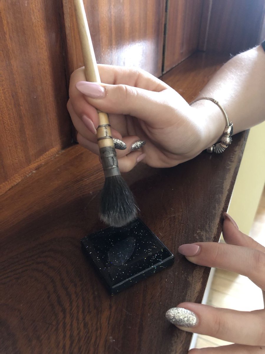 Did you know there are over 500 ways to develop fingerprints? This method is using aluminium power to develop the print before lifting. #fingerprints #aluminiumpowder #evidence #crimescene #corporate #events #teambuilding