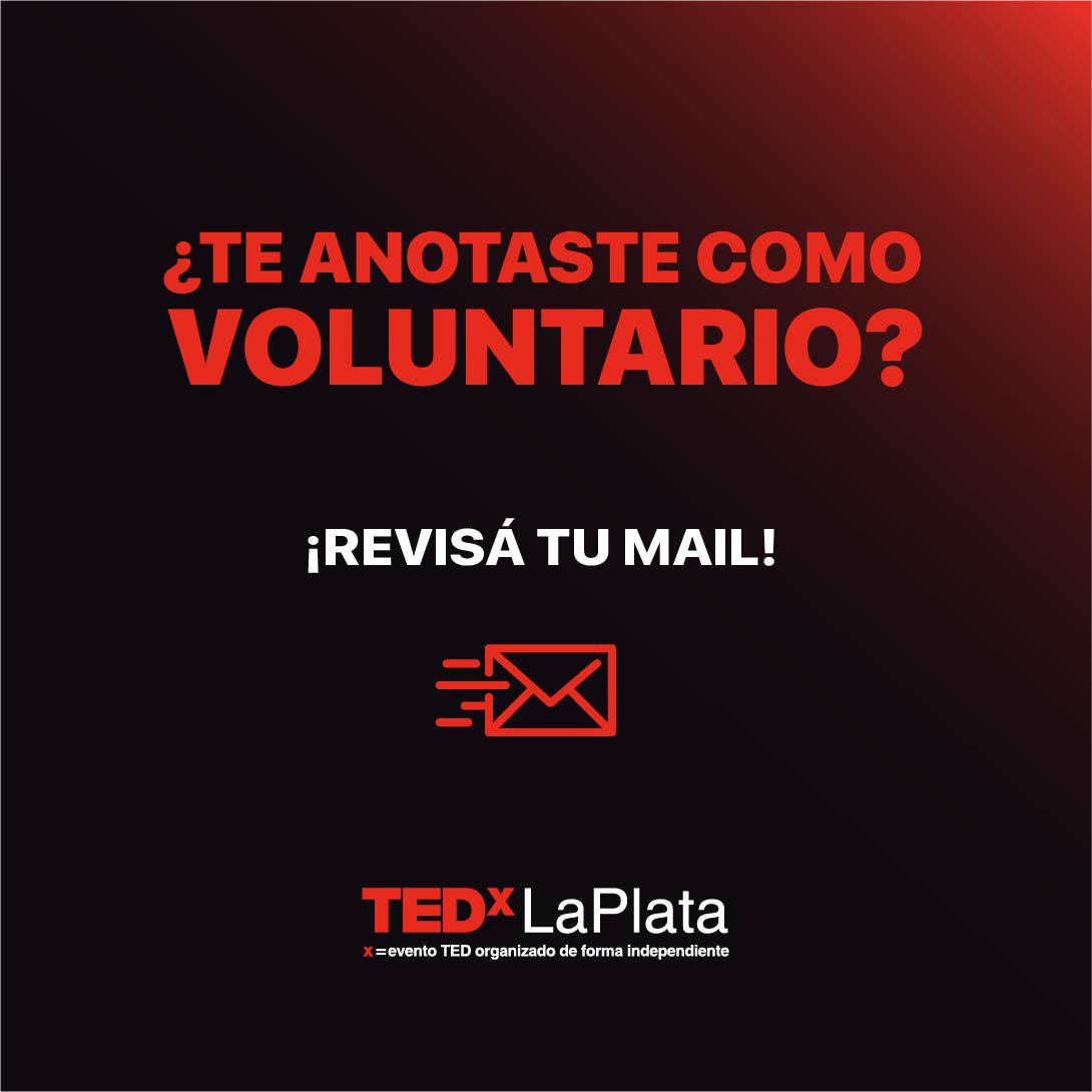 TEDxLP's tweet photo. Si te anotaste en nuestro formulario para ser voluntarix del equipo de TEDxLaPlata, revisá tu mail!  
Gracias a todos los que se anotaron, pronto vamos a estar actualizado nuevos contenidos del evento!✨

 #argentina #buenosaires #ideas #ted #laplata #tedx #tedtalks #laplatacity https://t.co/NyQlEEk17o