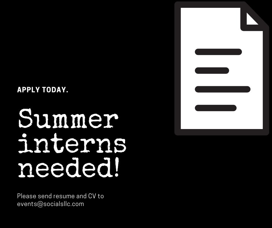 lnreigns's tweet photo. @socials_llc is actively seeking interns this summer! Please click the link in bio for full job description and apply by May 25th to be considered.
#summerinternship #indianapolis #eventmanagement #salesandmarketingjobs #indy https://t.co/PaZtVzkyX4