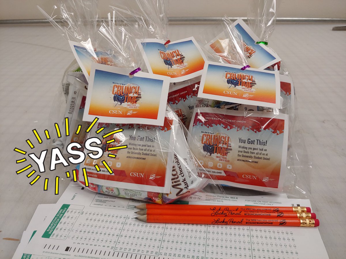 CSUN_USU's tweet photo. Finished delivering #CSUNCRUNCHTIME care packages for today! 😊 Didn't get one? No worries, stay tuned because we will be delivering more throughout the week. https://t.co/Pkhc92LlVB