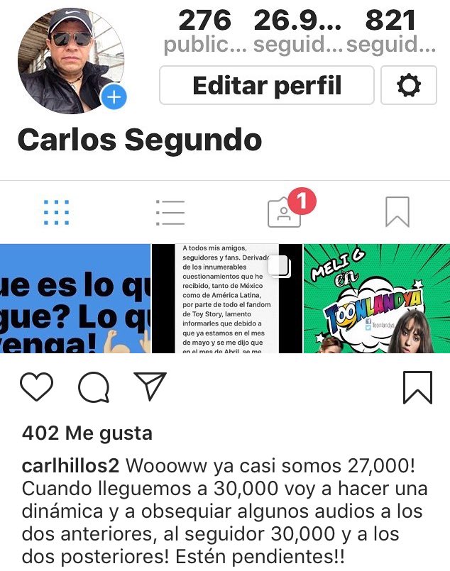 fandedob's tweet photo. #FDD, nuestro querido Carlos Segundo @Carlhillos está muy cerca de llegar a los 30K seguidores en IG😱‼️Y no solo eso...sino que, al hacerlo, habrán premios🥳y regalos🙊🎉👇💚💪‼️Yo aquí les paso el dato😉A SEGUIRLO YAYAYAYA🙌💚😎‼️
Estén al pendiente☝️😉💚 https://t.co/H67Ie8wsWF
