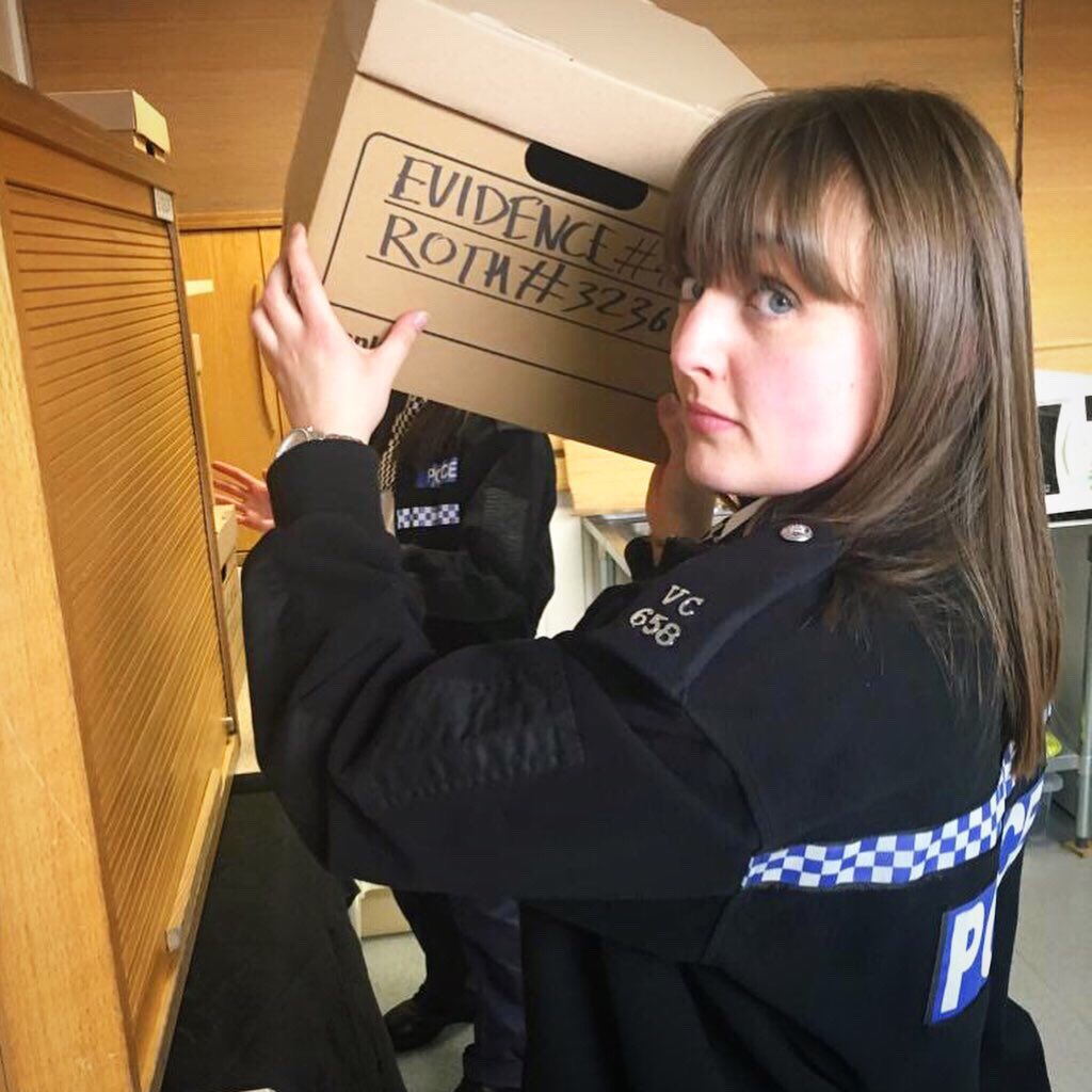 Vix93's tweet photo. Bints on the Beat! Brilliant fun today working on @GuyHamilton87โs awesome pilot #CommunityCuts with a lovely bunch of cast and crew. And best of all I got to work with comedy wife @jendubble. Thanks to @editanimal for the ๐ธ #filming #shoot #comedy #pilot #actor #tv https://t.co/7V6DQD3i9S