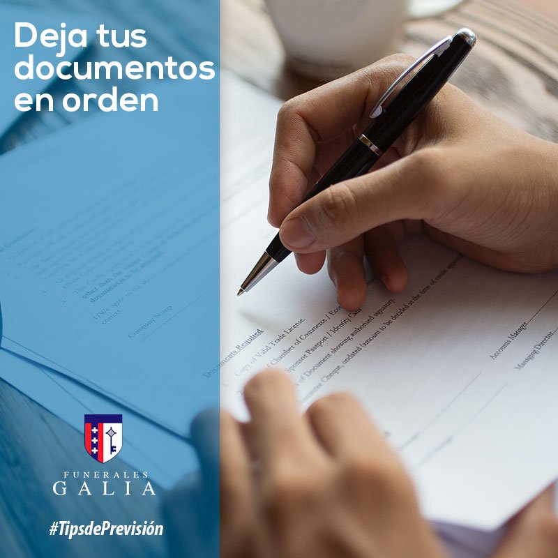 Uno de los grandes problemas cuando una persona nos deja es encontrar sus documentos, ante cualquier trámite siempre es necesaria la documentaciones oficial, por lo que es mejor procurar  tenerlos organizados. 👈 📄📁
#TipsdePrevición #CelebremosLavida #felizLunes