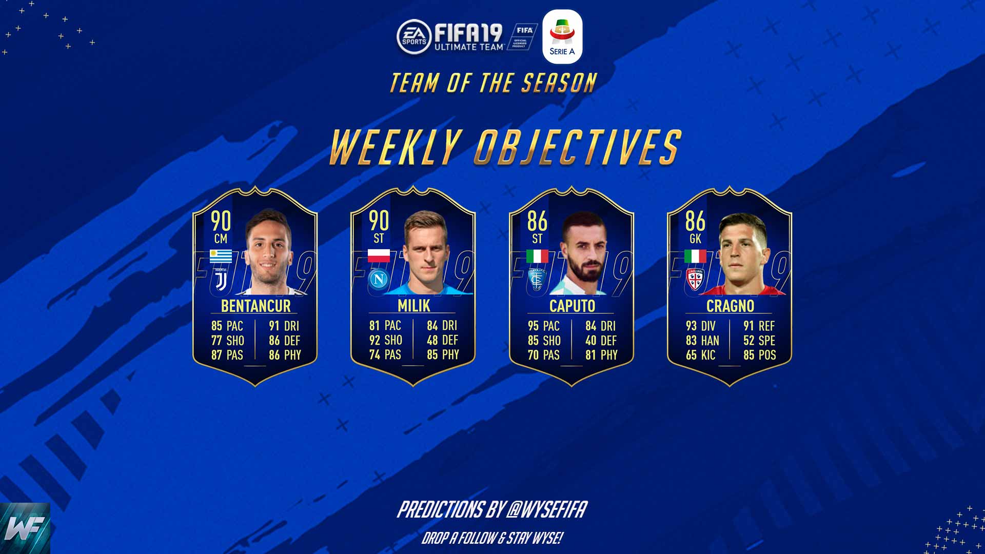 Prisoner of war Give birth Various Dexerto FC on Twitter: "#FIFA19 Serie A TOTS predictions by @WyseFIFA! 🇮🇹  Updated predictions for other leagues here: 👇 #TOTS  https://t.co/qle473Ew2B https://t.co/GHqBOIjFsZ" / Twitter