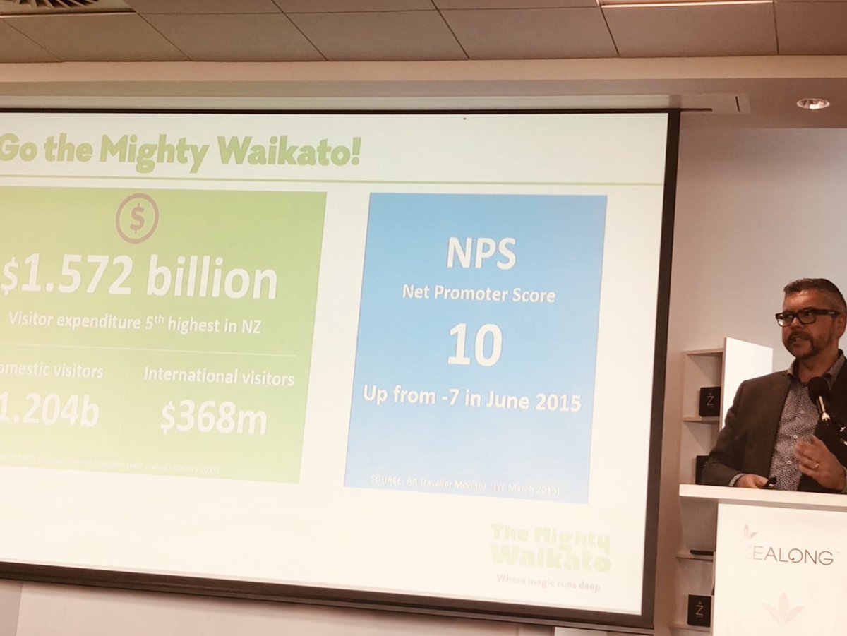 BexDai's tweet photo. Go the Mighty Waikato region! CE Jason @WebTaniwha sharing the latest updates — Visitor spend already reaching $1.57b ahead of forecast, surpassing popular Rotorua. #nztourism https://t.co/s7310NRygF