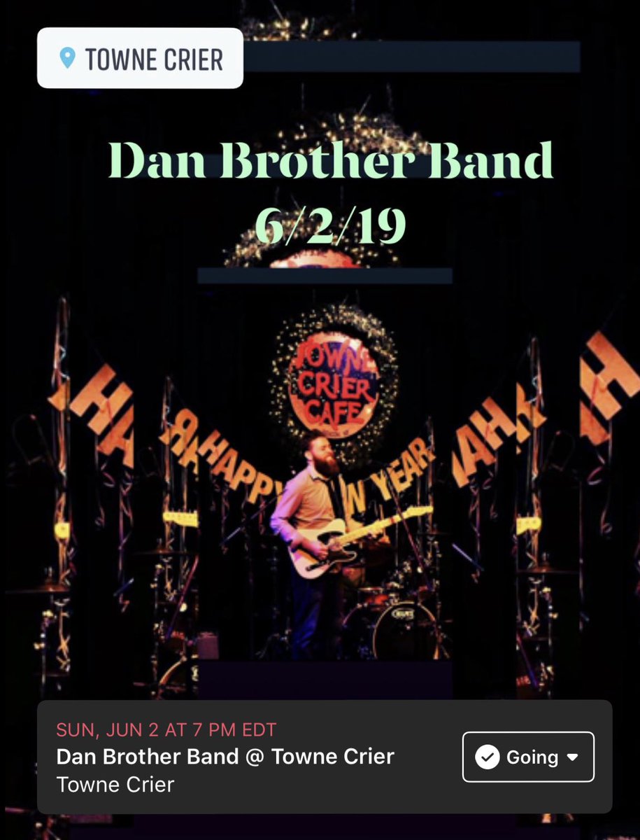 DanBrotherBand's tweet photo. #DanBrotherBand headlines the #legendary @TowneCrierCafe June 2, 2019. Reserve your seats today! #townecrier #townecrierbeacon #beaconny #danbrother #livemusic https://t.co/z7Qyijd9Gk