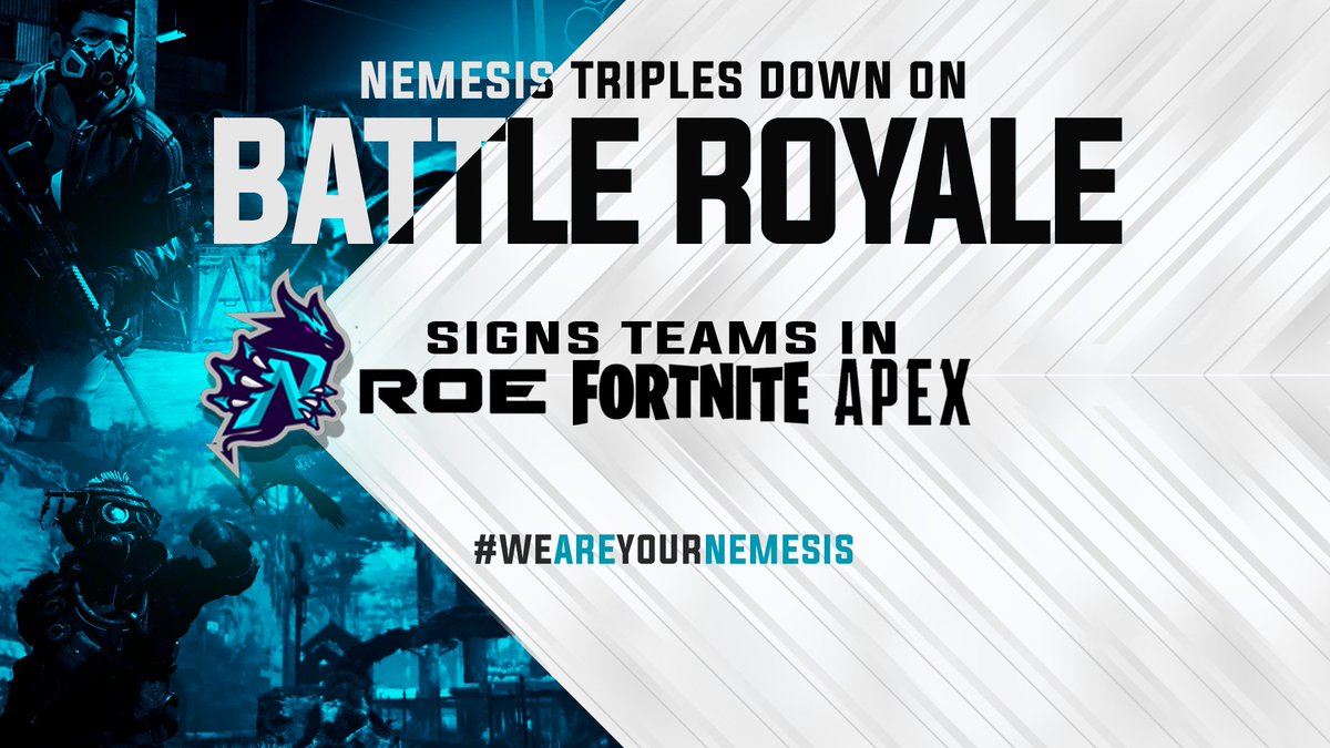 panday6 apex legends isenseanarchy eireontwitch frazier33ar lionfyd weareyournemesis fortnite tba at a later date pic twitter com 30htolyhqq - nemesis fortnite