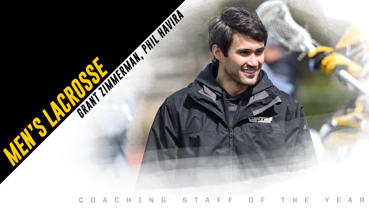 The hay is in the barn! Congrats to Grant Zimmerman and Phil Havira of <a href="/CentreMensLax/">Centre Mens Lacrosse</a>, voted this year’s Coaching Staff of the Year! #hay #barn #CAAS #GoldRush