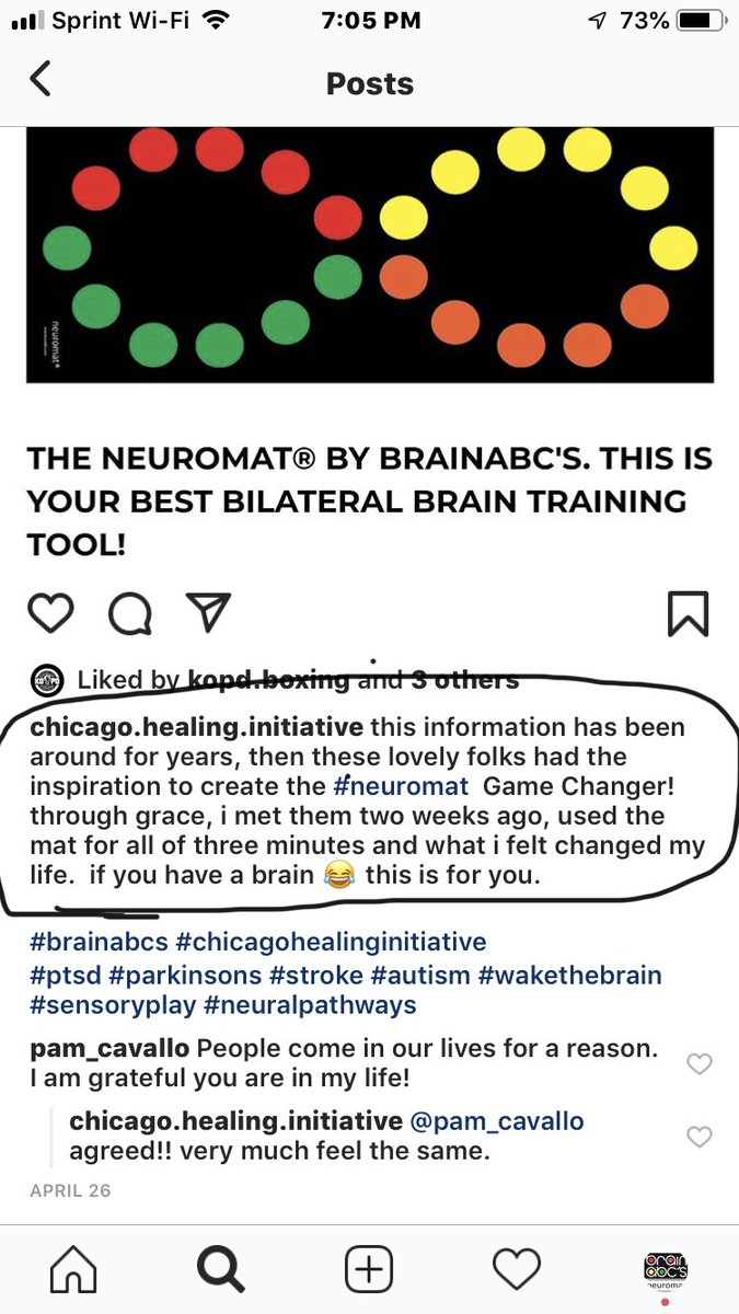 BrainabcS's tweet photo. Children are not always able to articulate the way the #neuromat makes them feel, but adults can. #gamechanger #everyday2xaday #layerlayerlayer https://t.co/mjRLvzxpBD