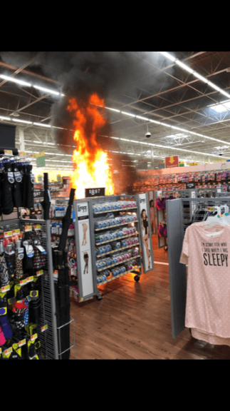 wktnradio's tweet photo. Fire at Walmart in Kenton Forces Evacuation of Store https://t.co/ujxZ1WjFeK https://t.co/M4e70FPqfg