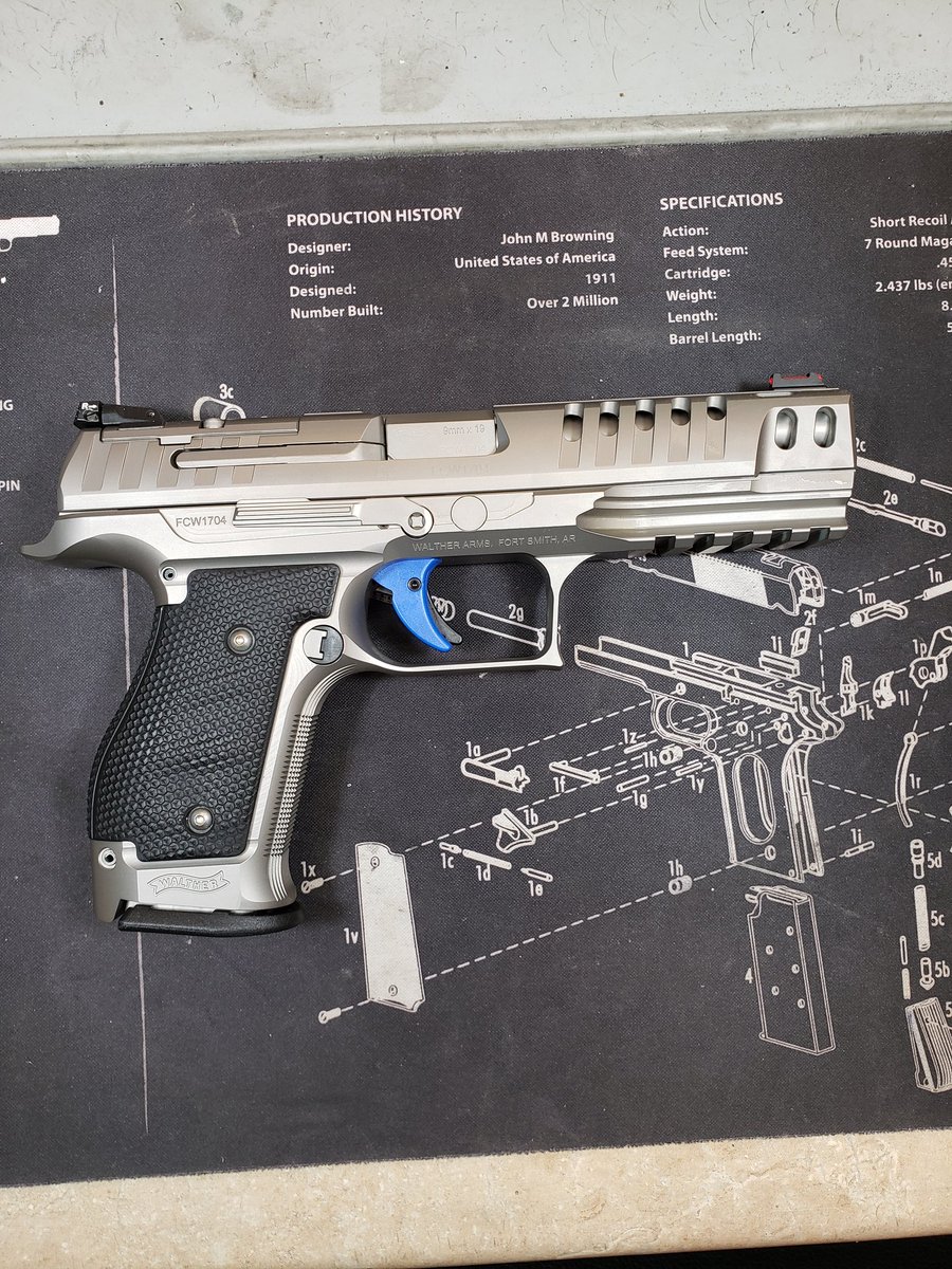 ROBARguns's tweet photo. Metal finish Monday. @waltherarms Q5 match SF Plated in NP3(complete). This month save 10% on Complete Metal finish for Rifles,Shotguns, and Pistols to include Norton Specials. Discount applies to NP3 Plus, NP3, Roguard and Poly-T2 only. Promo: May10% ends at the end of the month https://t.co/rVNqyQYgo3