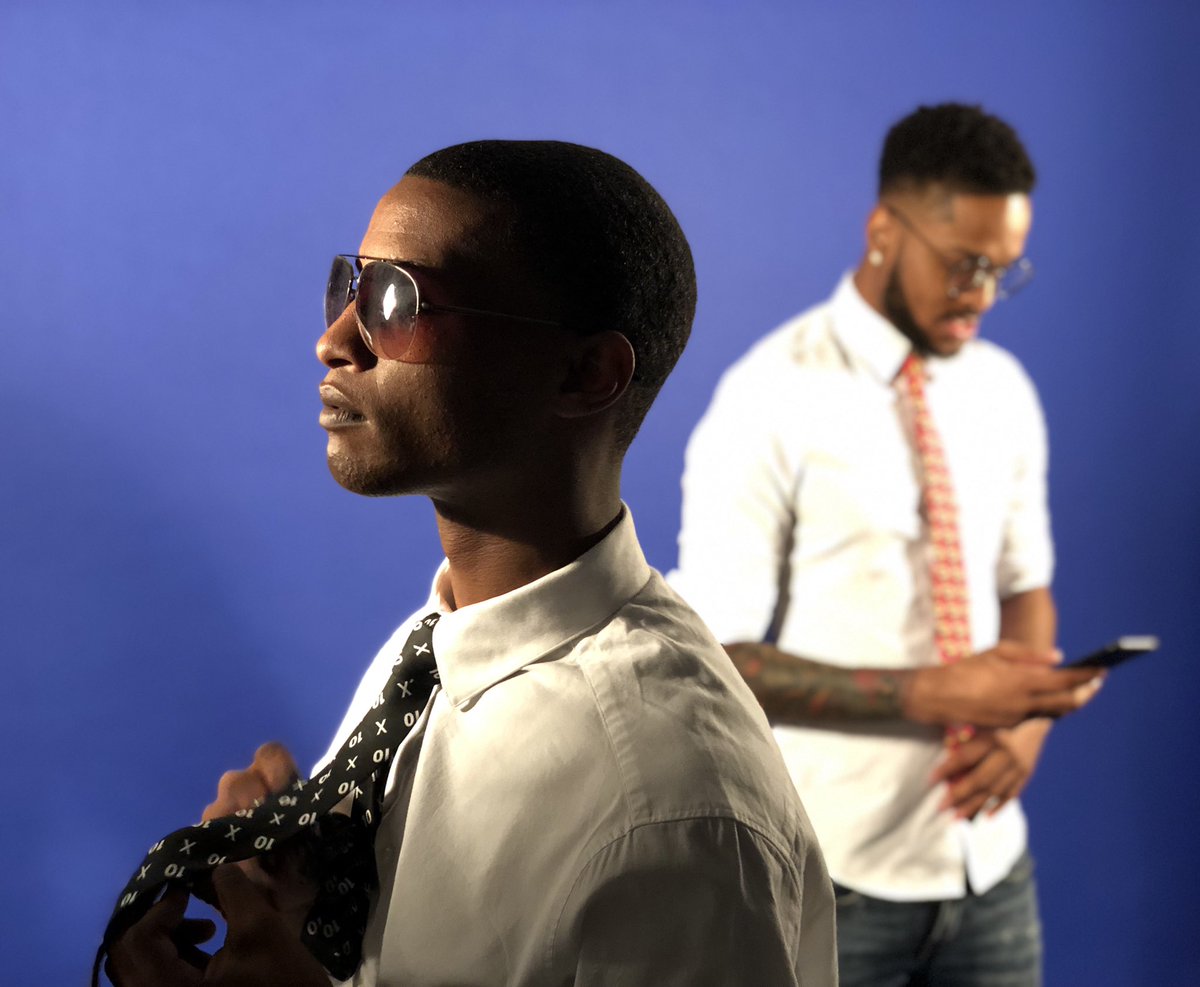 ROETheAgency's tweet photo. G E T โข F O C U S E D ๐ We have something brewing...#BTS w: @aaronmgaskins & @_donrico_ in #neckwear by @ten_clothing ...catalog shots coming soon! ๐ #ModelMONDAYZ https://t.co/k3WLoxyRPl