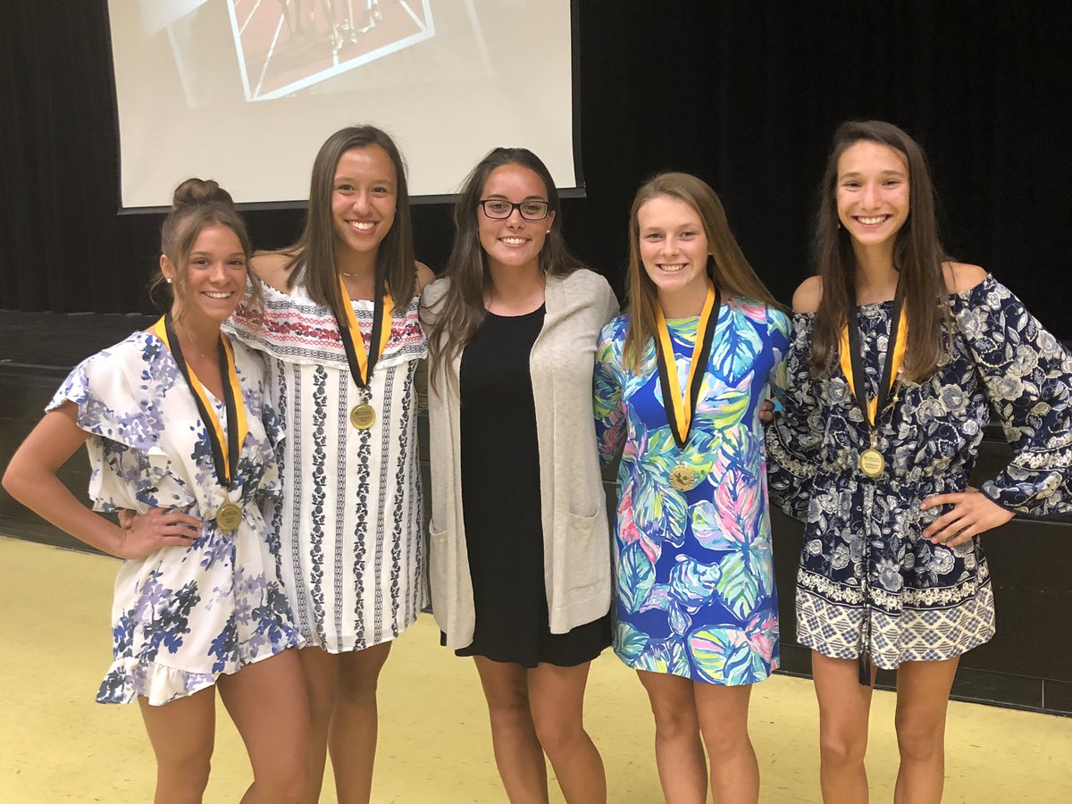 LauraGMason's tweet photo. Inspiring women, inspiring young women!  Track banquet 2019.  Thankful for Coach Tyler, Coach McCall, and Coach Nichols!  @CHSCanes #onehurricane @kmtyler15 @MccallTiff https://t.co/VeAz1FBLm0