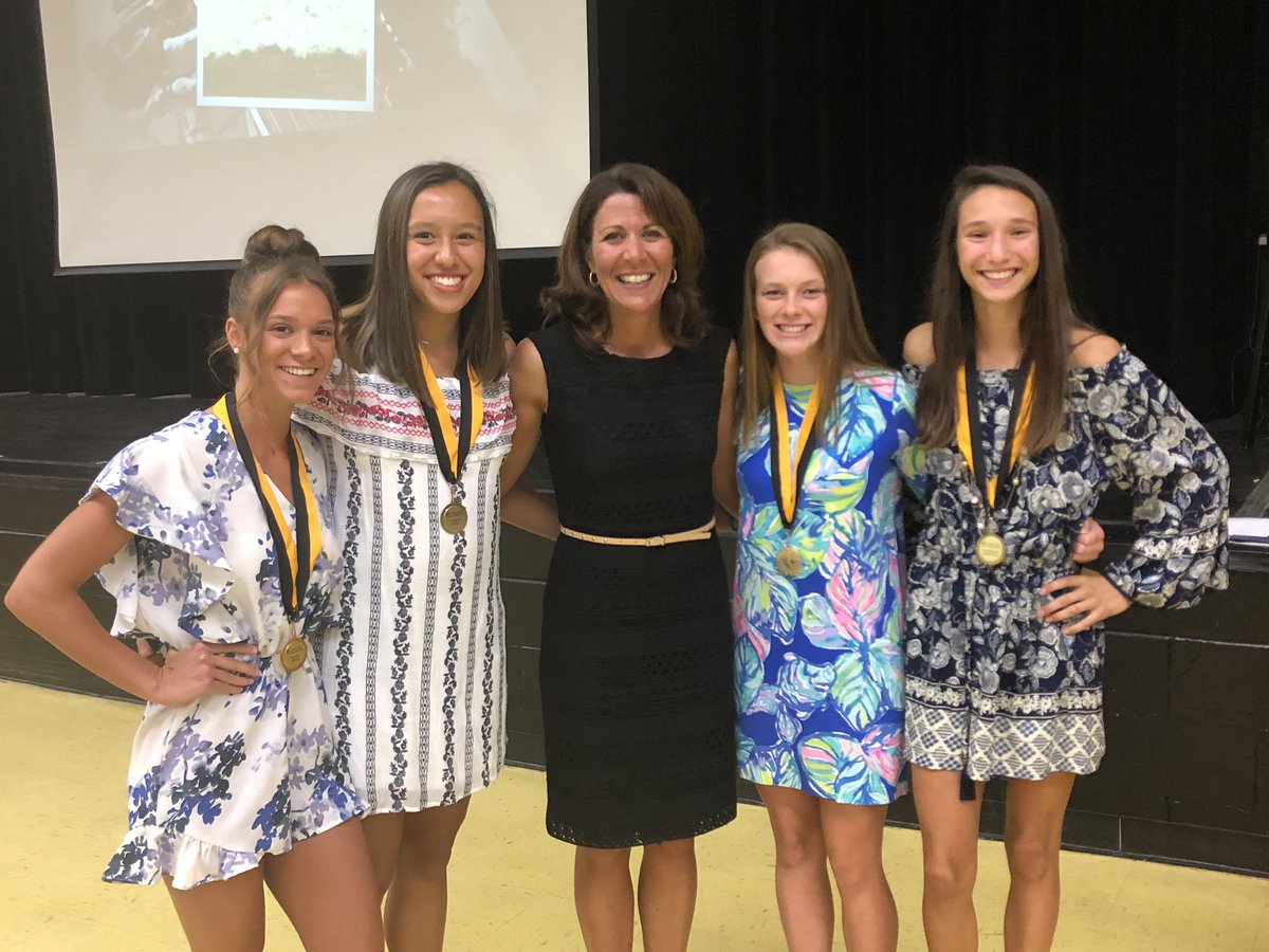 LauraGMason's tweet photo. Inspiring women, inspiring young women!  Track banquet 2019.  Thankful for Coach Tyler, Coach McCall, and Coach Nichols!  @CHSCanes #onehurricane @kmtyler15 @MccallTiff https://t.co/VeAz1FBLm0
