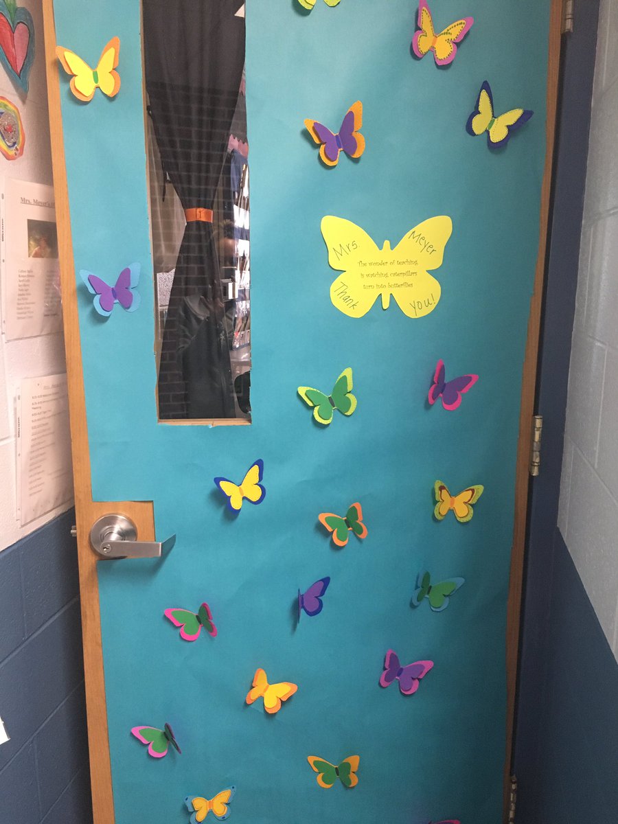 meyersmonarchs's tweet photo. Love my door! Thank you for all you do to support our school family! ❤️ @RaymoreTigers @RayElem_PTA https://t.co/SoJnbQmJjS