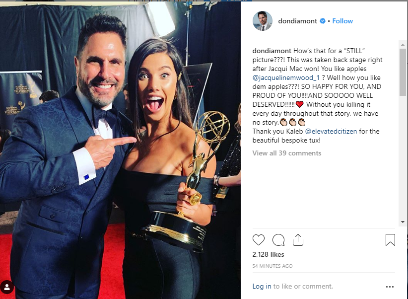 expressrealism's tweet image. Don looking out for us #STILLERS by giving us a picture of him and JMW at the #DaytimeEmmys #Still #BoldandBeautiful