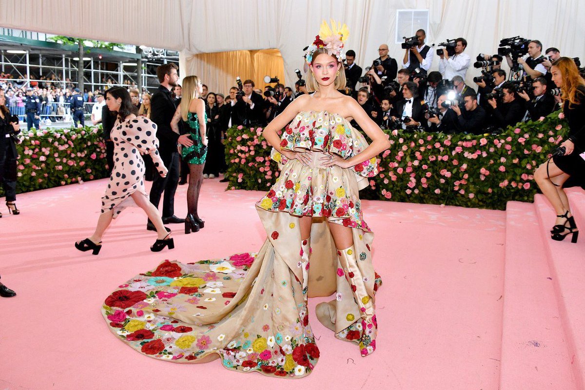 FIDM's tweet image. Now this is a look, @JosephinSkriver!  #MetGala
