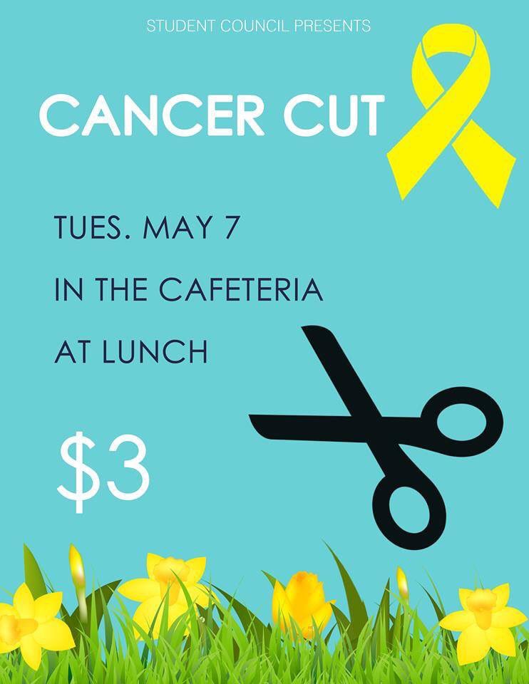 GLADSSC's tweet photo. CANCER CUT

Do you want to donate towards a good cause and receive a haircut? Well, what are you waiting for? The perfect chance is here! Come on down to the cafeteria tomorrow (May 7) at lunch to receive a haircut for only $3! All proceeds will be going to BC Cancer Foundation. https://t.co/W0J1u7tE3e