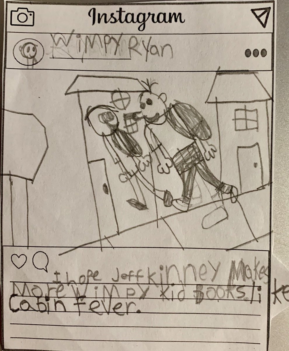 MsArnoldsClass3's tweet photo. @wimpykid #diaryofawimpykid #jeffkinney https://t.co/0BsC5yKnnQ
