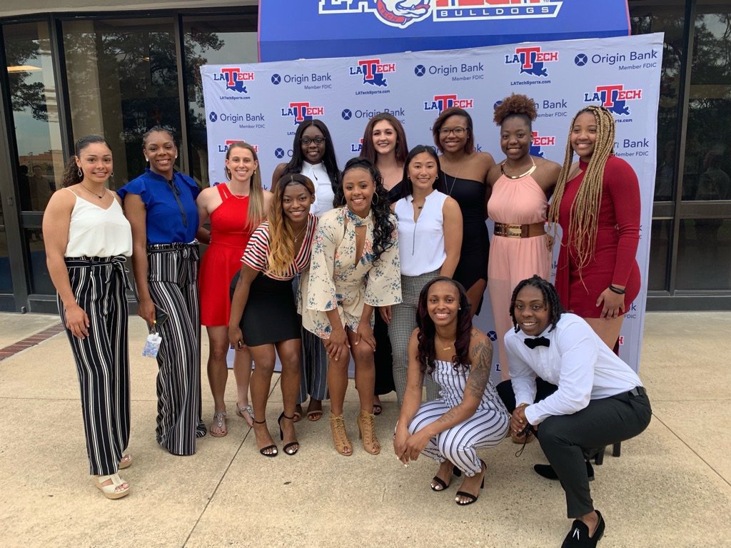 LATechWBB's tweet photo. Always a good night at the #Techspys 👌🏀 https://t.co/pVslUzO5n2