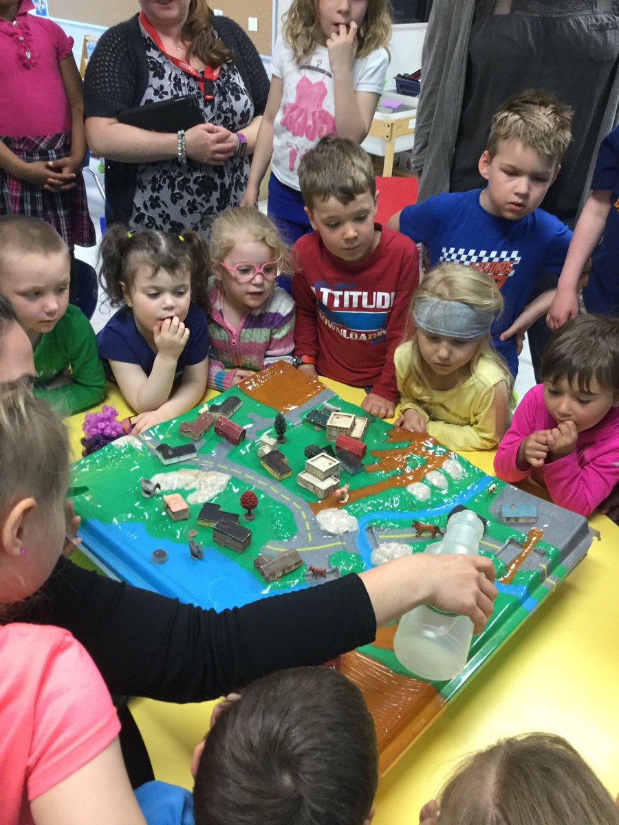 mgardner238's tweet photo. Corinne from @LowerTrent showed us what pollution can do to our drinking water.  Then she helped us paint yellow fish near storm drains. @TrentRiverPS #hpecompetencies https://t.co/nwalw1hXWU