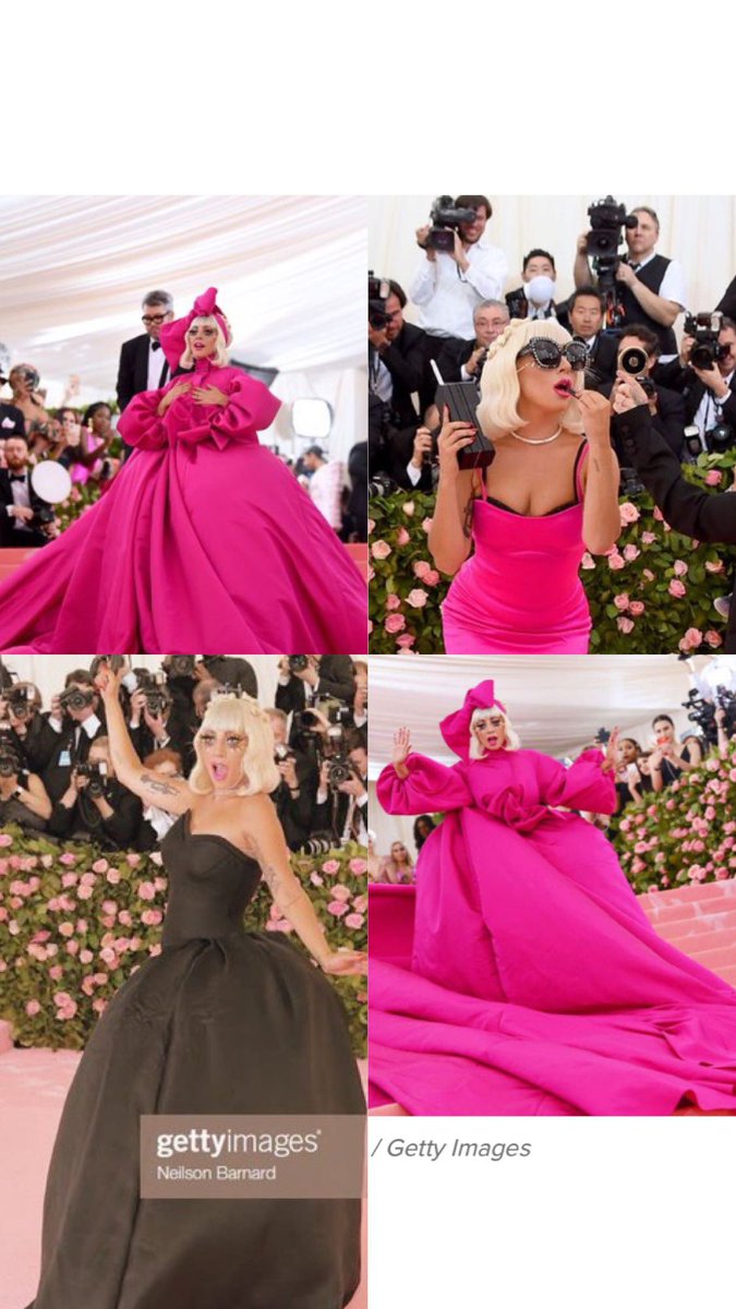 Did somebody say #CAMP ?! #LadyGaga totally slayed in tonight’s #MetGala entrance!!! #MetGaga #whoworeitbetter 
.
On a scale of one to #thelimitdoesnotexist - how #extraaf is mahm to have all of the #lookforless versions of <a href="/ladygaga/">Lady Gaga</a> ‘s ensemble?! 🤣🤣🤣 #metgala2019