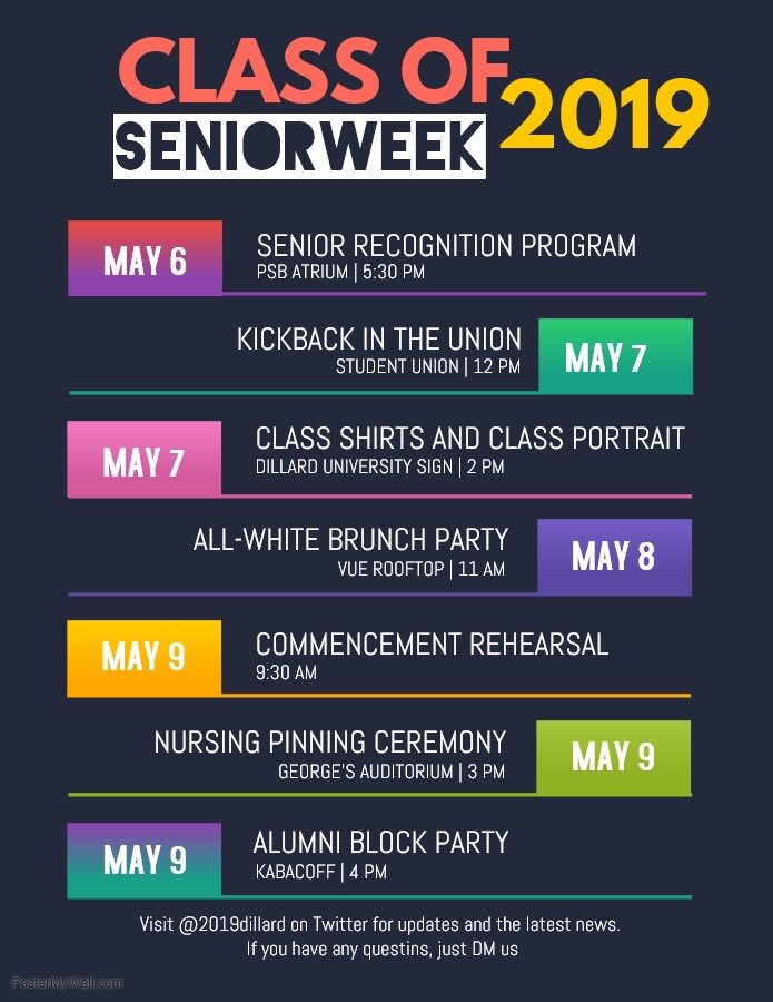2019dillard's tweet photo. Updated flyer! Repost #Du19SeniorWeek https://t.co/6iZMSldaaB
