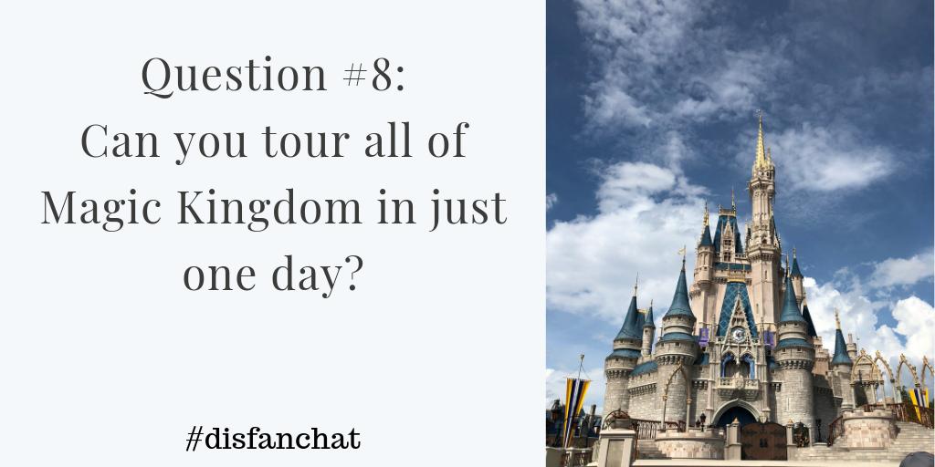 Q8: Can you tour all of Magic Kingdom in just one day? #disfanchat
...
<a href="/PixieDPlanner/">The Pixie Dusted Planner</a>
<a href="/TheMomentMom/">MomentMom</a>
<a href="/nomadbytrade13/">Just Kris</a>
<a href="/Travelplusfam/">Tara Loves Travel Planning</a>
@veravise
<a href="/WordOfMouseWDW/">Word of Mouse</a>
<a href="/gofamgoblog/">Gofamgo 👨‍👩‍👦‍👦 Family</a>
<a href="/sabra22/">Sabra 🚇🏰🌳⛩️🌐🎥</a>
@2ScoopsTravel
<a href="/dqfamilytravel/">DQ Family Travel</a>