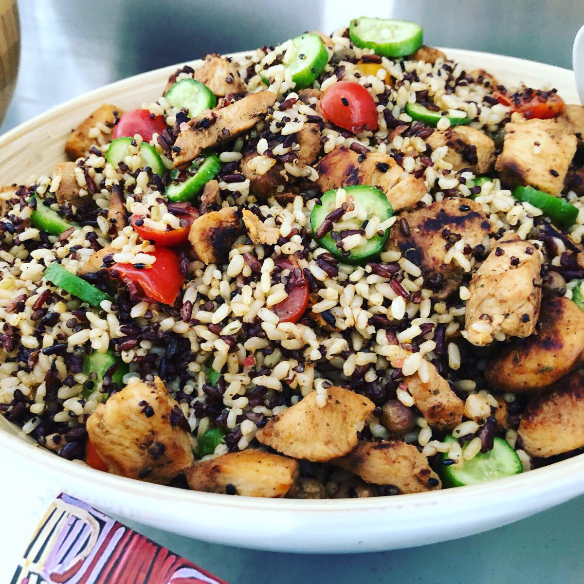 Enjoying lunch at our indigenous foods training workshop!! <a href="/TGOTS_Witch/">Bronwyn Venus</a> <a href="/QAAFI/">QLD Alliance for Agriculture & Food Innovation</a>