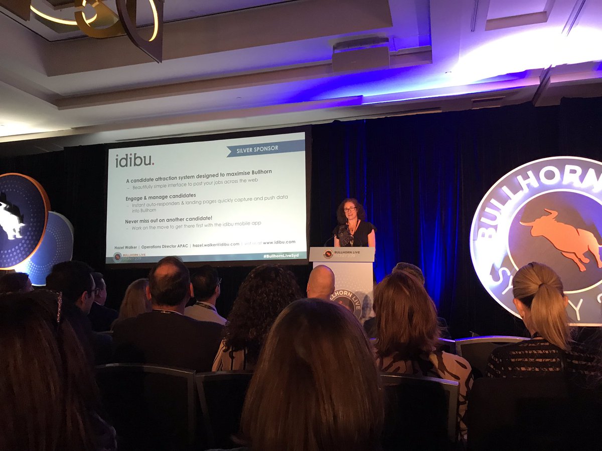 stevewalkr's tweet photo. Hazel Walker from #idibu does a great 2 minute speed pitch at #bullhornLiveSyd - visit the idibu stand if youβre here for a 3 minute overview on how idibu can help speed up your recruiting business! https://t.co/JY9JDnrEDF