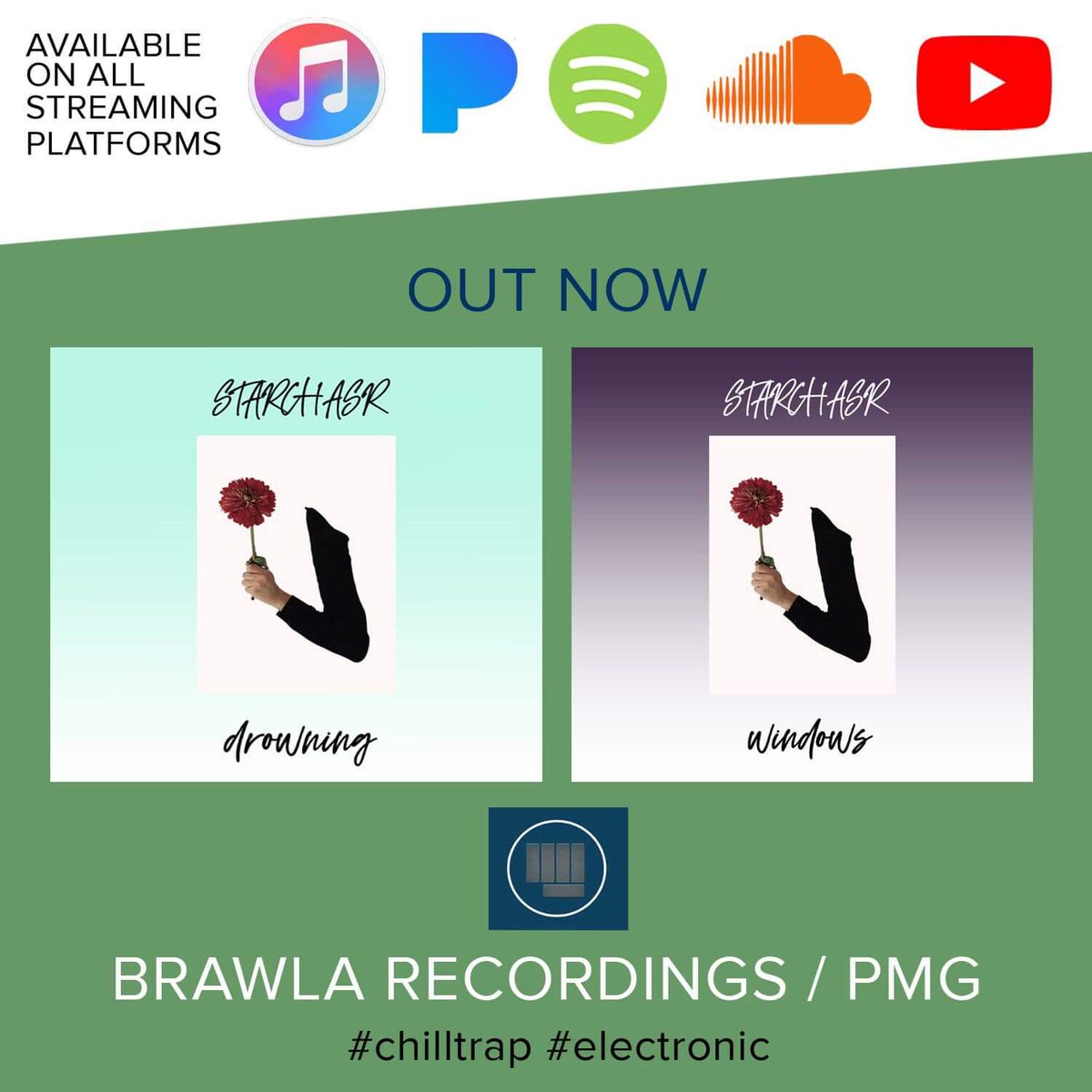 BrawlaRecords's tweet photo. OUT NOW!!!! @BrawlaRecords giving you some  #chilltrap from 
✨ @Stvrchvsr #music on #Spotify - https://t.co/LJF3ApLhH8
new music / retreats / podcasts / downloads  / #artist #label #np #newcontent #EDMTwitter https://t.co/ButaEFSmq9 https://t.co/rXYqV645Su