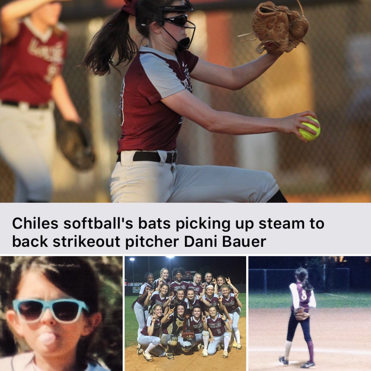 Congrats to Inferno’s Dani Bauer for her stellar performance of 17 Ks in their district win @danibauer2001 #onfire #keepitgoing #rockstar