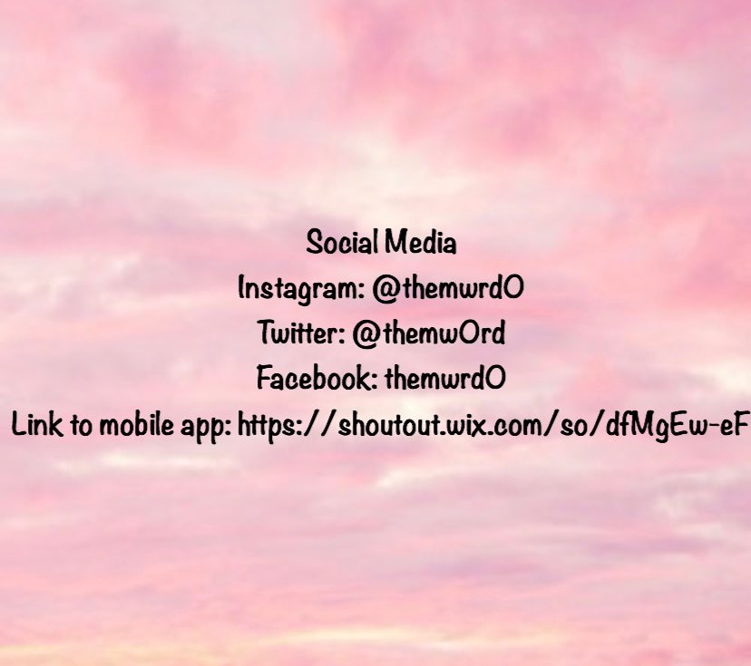 TheMW0rd's tweet image. Feel free to follow my other social media pages! #momblogger #blogfun #follow