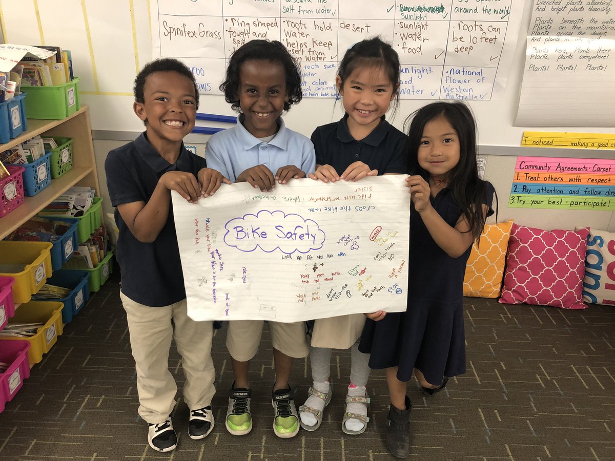 TeachWeiner's tweet image. May is #BikeMonth and we’re learning all about bike safety. #FirstGrade #WCSPerseverance @JibeWithUs