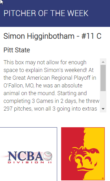BIG Congratulations to <a href="/Sjhigg/">Simon</a> on a more then memorable performance this weekend in the GAR Regional Playoff in <a href="/cityofofallon/">City of O'Fallon</a> !   24 IP, 3 CG's, 3 W's, 18 H, 4 BB, and 10K's!  All on 297 pitches!   Hats off to you sir!  #NCBA