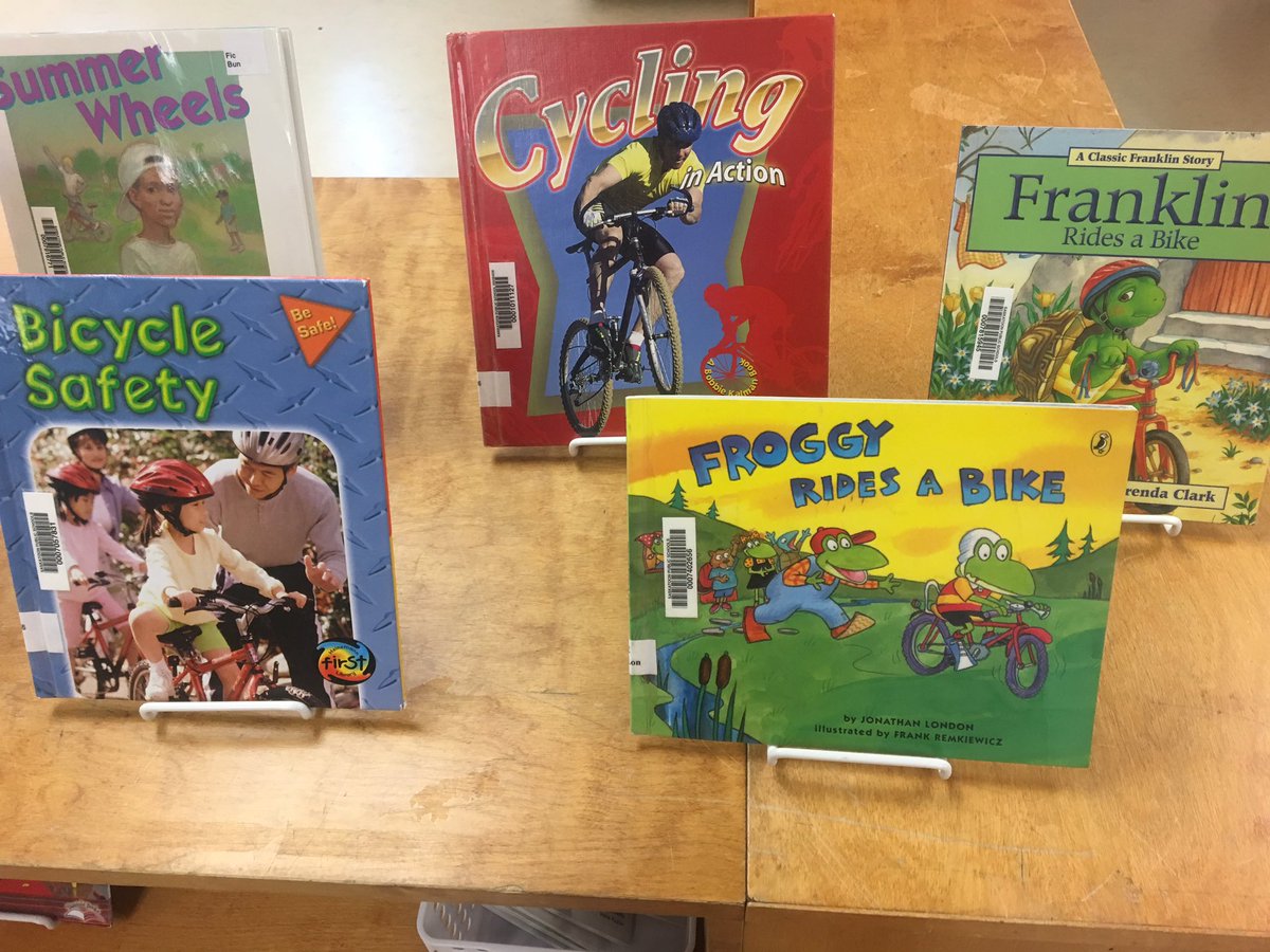 JLALibrary's tweet photo. What do you know about bicycles and bike safety? Come borrow a book from @JLALRC to learn more. #JLAreads https://t.co/OdWH01yxBB