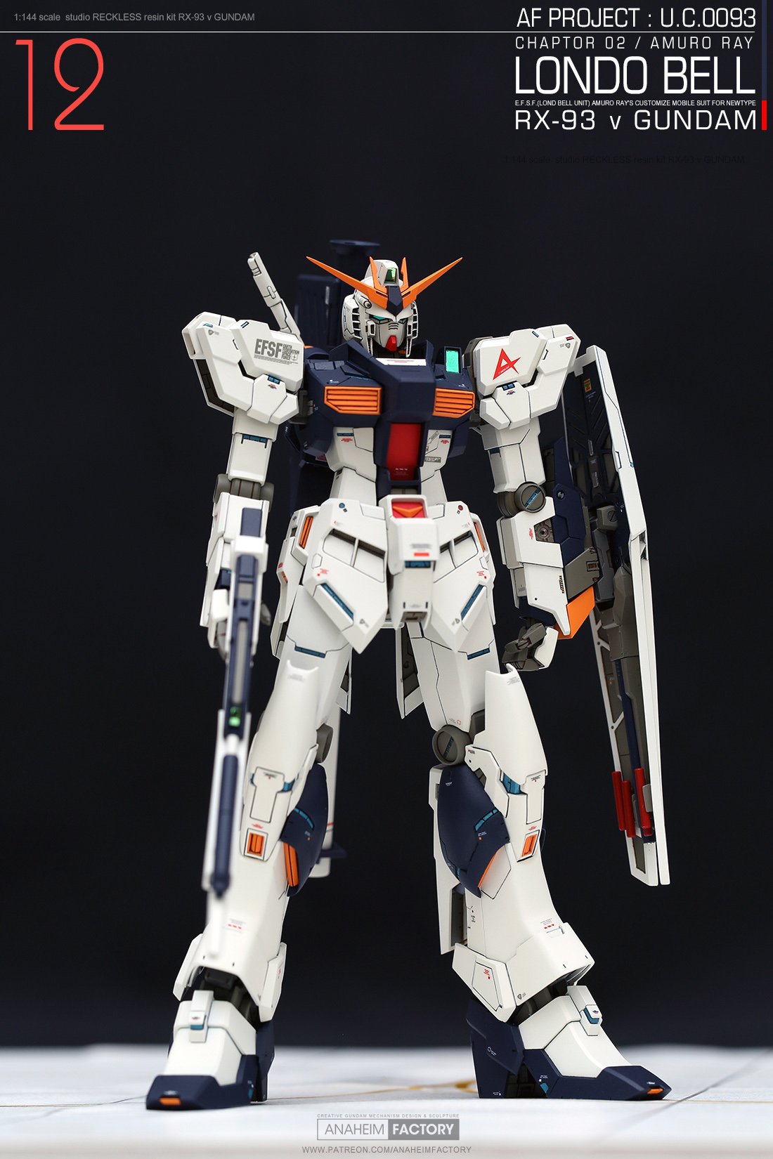 【キヨ】studio RECKLESS 1/144 RX-93 未組立 AF_hero on X: 