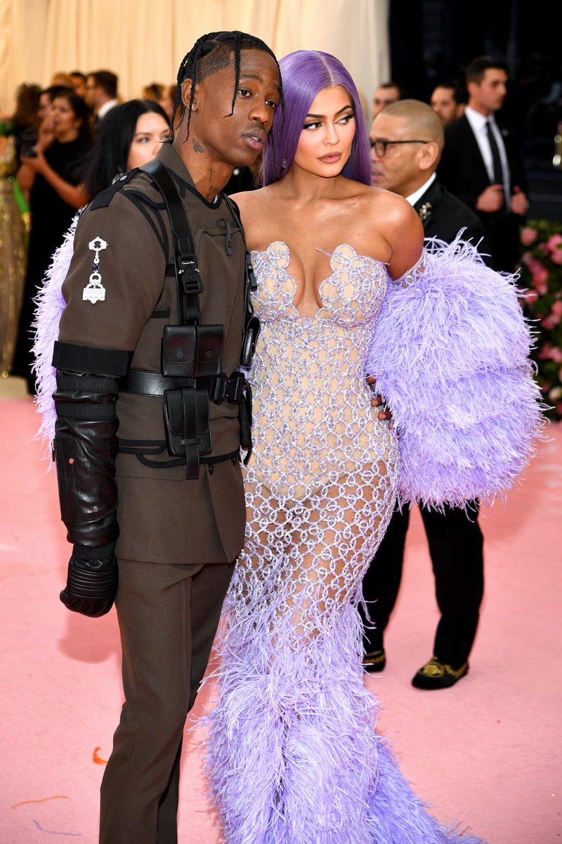 enews's tweet photo. Kylie and Travis are powerful. #MetGala https://t.co/KsNXjFZVCb https://t.co/qi0G0NRtgs
