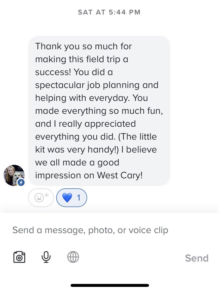 allisonmduval's tweet photo. Early Saturday morning, I filled the mini-bus with #FamilyAndConsumerSciences students and drove to the 2019 PACE Summit on Policy, Advocacy, and Community Engagement. After a busy day of learning, I was grateful for a “thank you” via @RemindHQ! #setthePACENC #MoreThanAMessage https://t.co/xyri3lelnD